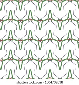 Geometric ornamental vector pattern. Seamless design texture.
