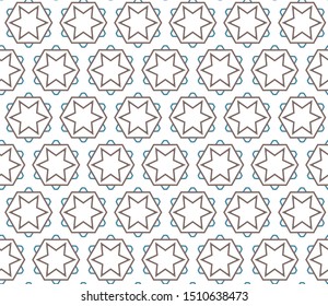 Geometric ornamental vector pattern. Seamless design texture.