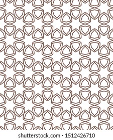 Geometric ornamental vector pattern. Seamless design texture.