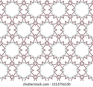 Geometric ornamental vector pattern. Seamless design texture.