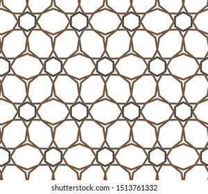 Geometric ornamental vector pattern. Seamless design texture.