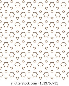 Geometric ornamental vector pattern. Seamless design texture.