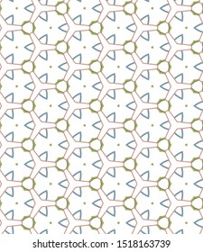 Geometric ornamental vector pattern. Seamless design texture.