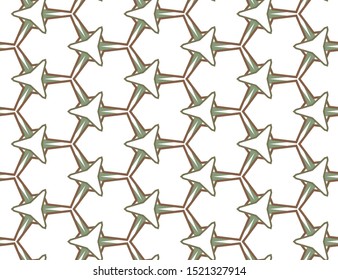 Geometric ornamental vector pattern. Seamless design texture.