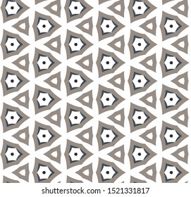 Geometric ornamental vector pattern. Seamless design texture.