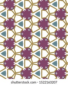 Geometric ornamental vector pattern. Seamless design texture.