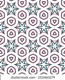 Geometric ornamental vector pattern. Seamless design texture.