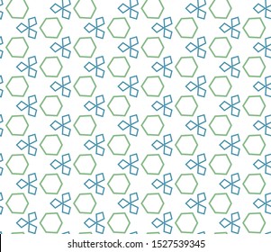 Geometric ornamental vector pattern. Seamless design texture.