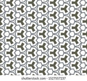 Geometric ornamental vector pattern. Seamless design texture.