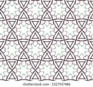 Geometric ornamental vector pattern. Seamless design texture.
