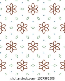 Geometric ornamental vector pattern. Seamless design texture.
