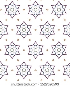 Geometric ornamental vector pattern. Seamless design texture.