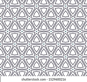 Geometric ornamental vector pattern. Seamless design texture.