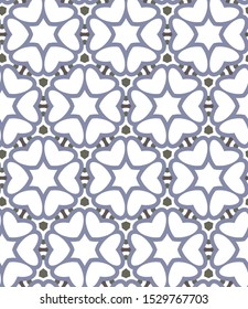 Geometric ornamental vector pattern. Seamless design texture.