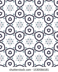 Geometric ornamental vector pattern. Seamless design texture.