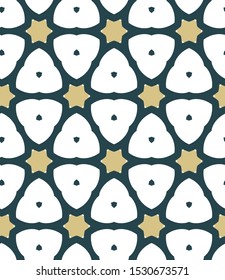 Geometric ornamental vector pattern. Seamless design texture.