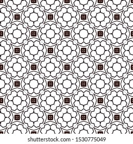 Geometric ornamental vector pattern. Seamless design texture.