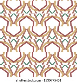 Geometric ornamental vector pattern. Seamless design texture.