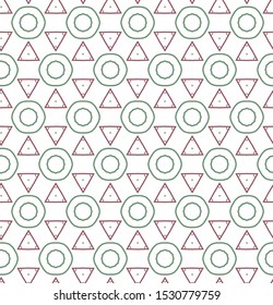 Geometric ornamental vector pattern. Seamless design texture.