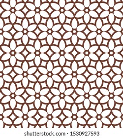 Geometric ornamental vector pattern. Seamless design texture.