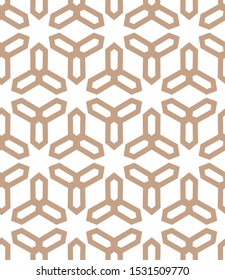 Geometric ornamental vector pattern. Seamless design texture.