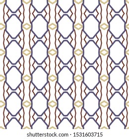 Geometric ornamental vector pattern. Seamless design texture.