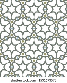 Geometric ornamental vector pattern. Seamless design texture.