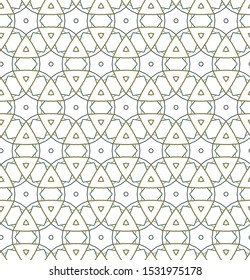 Geometric ornamental vector pattern. Seamless design texture.