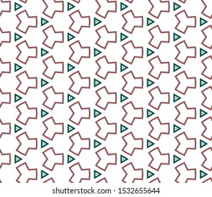 Geometric ornamental vector pattern. Seamless design texture.
