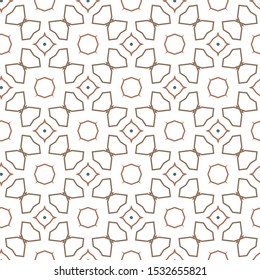 Geometric ornamental vector pattern. Seamless design texture.