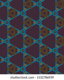 Geometric ornamental vector pattern. Seamless design texture.