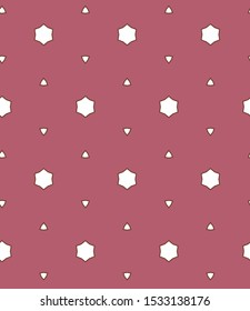 Geometric ornamental vector pattern. Seamless design texture.