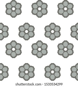 Geometric ornamental vector pattern. Seamless design texture.