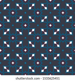 Geometric ornamental vector pattern. Seamless design texture.