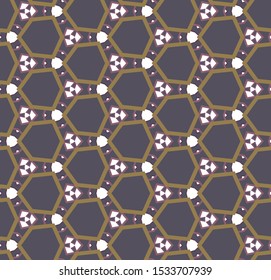 Geometric ornamental vector pattern. Seamless design texture.