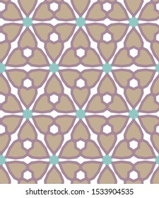 Geometric ornamental vector pattern. Seamless design texture.