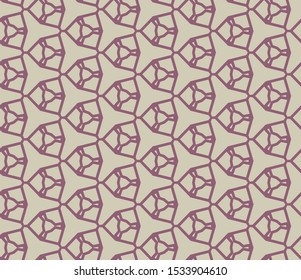 Geometric ornamental vector pattern. Seamless design texture.