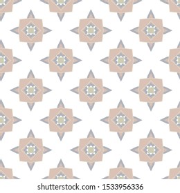 Geometric ornamental vector pattern. Seamless design texture.