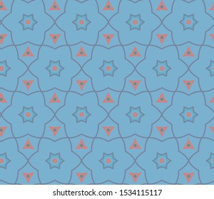 Geometric ornamental vector pattern. Seamless design texture.