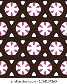 Geometric ornamental vector pattern. Seamless design texture.