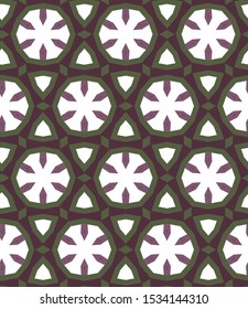 Geometric ornamental vector pattern. Seamless design texture.