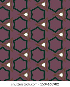 Geometric ornamental vector pattern. Seamless design texture.