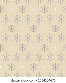 Geometric ornamental vector pattern. Seamless design texture.
