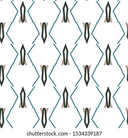 Geometric ornamental vector pattern. Seamless design texture.