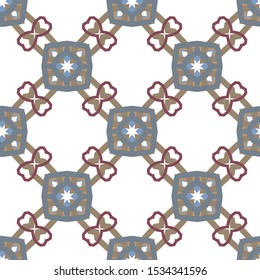 Geometric ornamental vector pattern. Seamless design texture.