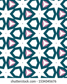 Geometric ornamental vector pattern. Seamless design texture.