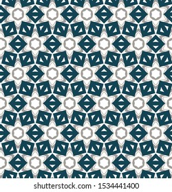 Geometric ornamental vector pattern. Seamless design texture.