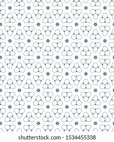 Geometric ornamental vector pattern. Seamless design texture.