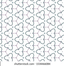 Geometric ornamental vector pattern. Seamless design texture.