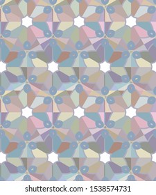 Geometric ornamental vector pattern. Seamless design texture.